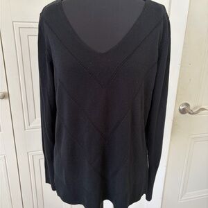 Banana Republic Classic Black Knit Top